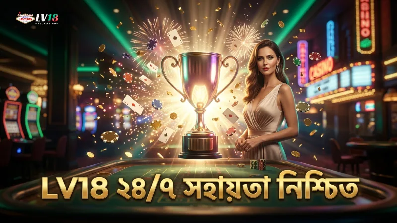 ২৪/৭ সক্রিয় LV18 সাপোর্ট টিম বিশ্বাসযোগ্যতা নিশ্চিত করে
