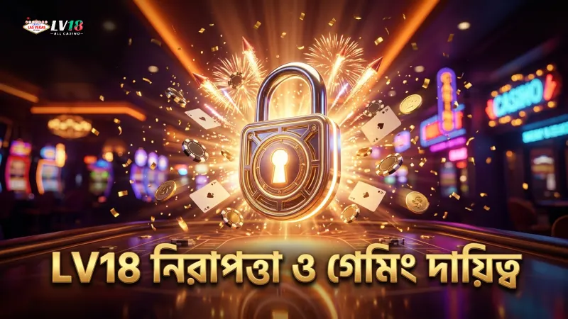 নিরাপত্তা ও দায়িত্বশীল গেমিংয়ে LV18 প্লেয়ারদের পূর্ণ সুরক্ষা।