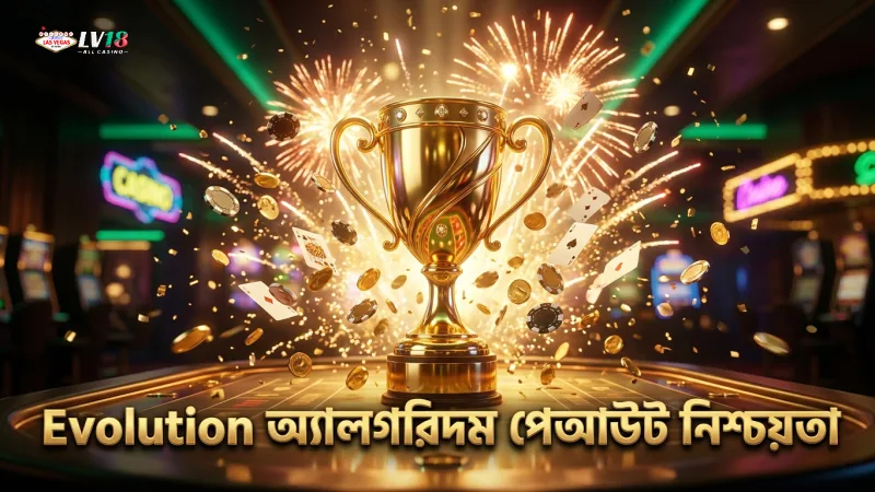Evolution Gaming-এর সার্টিফাইড অ্যালগরিদমের মাধ্যমে নিশ্চিত পেআউট।