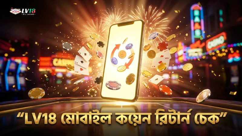 কয়েন রিটার্ন চেক করার জন্য মোবাইল স্ক্রিন ব্যবহার